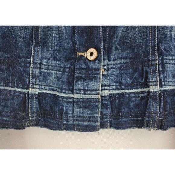 Guess Womens Size Small Blue Denim Vintage Authentic Trucker Button Jacket - Picture 4 of 10